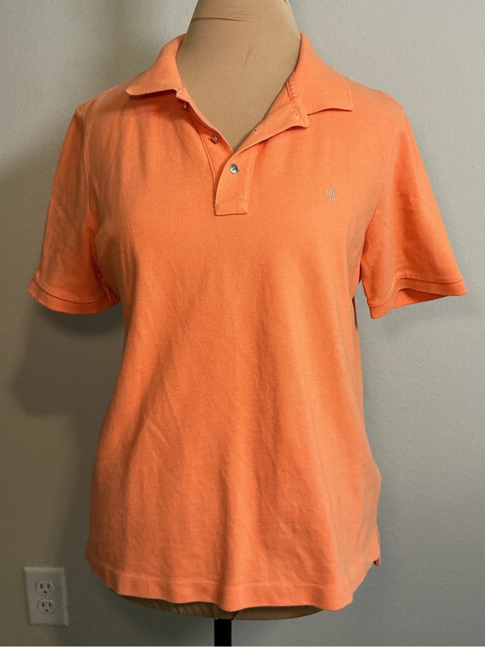 Classic Polo Shirt in Coral Orange